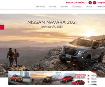 Thiết kế Website Nissan Giải Phóng