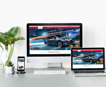Thiết kế website hãng Toyota